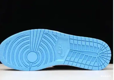 UNC AIR PATENT CHILL BLUE CD0461-401 JORDAN LEATHER 1 0628